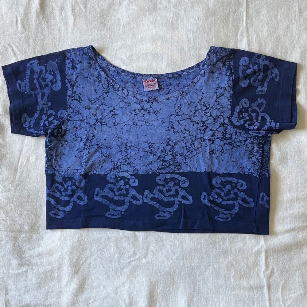 Blue Crop Top